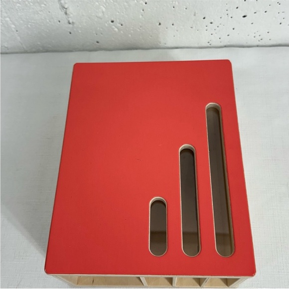 Lovevery red chute toy with 4 rings EUC - Picture 9 of 9